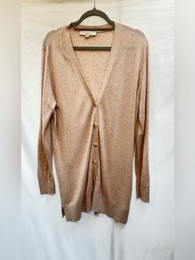 Loft Speckled Pin Cardigan size XL